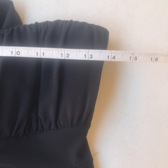 WET SEAL | Black Vintage Y2K Strapless Dress with Butterfly Design - Picture 5 of 6